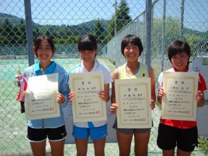 ２０１１福島県春季ジュニアシングルス選手権大会Ｕ１４女子入賞者