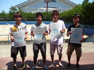 ２０１１福島県総合体育大会テニス競技一般の部男子シングルス入賞者
