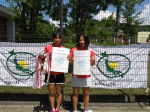 第６４回福島県総合体育大会テニス競技少年の部女子Ⅰ部ダブルス優勝
