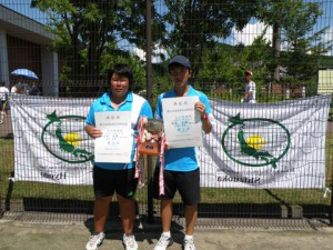 第６４回福島県総合体育大会テニス競技少年の部男子Ⅰ部ダブルス優勝