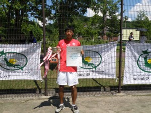 第６４回福島県総合体育大会テニス競技少年の部男子Ⅰ部シングルス優勝