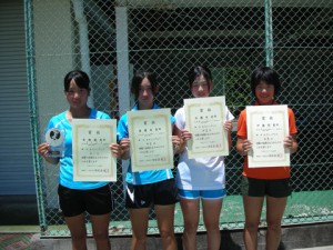 ２０１１中牟田杯全国選抜ジュニアテニス女子入賞者