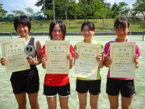 ２０１１日植杯RSK全国選抜ジュニアテニス選手権大会女子入賞者