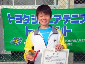 ２０１２トヨタジュニアテニストーナメント福島県大会男子シングルス優勝