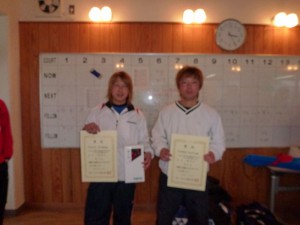 ２０１２福島県ダブルステニス選手権大会男子４位