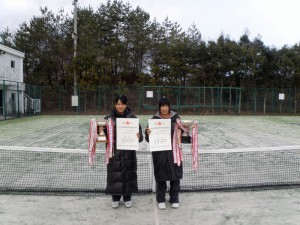 ２０１２福島県ジュニアダブルステニス選手権大会女子ダブルス１位