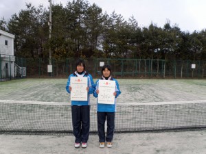 ２０１２福島県ジュニアダブルステニス選手権大会女子ダブルス３位