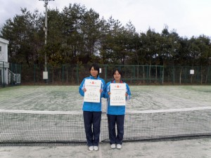 ２０１２福島県ジュニアダブルステニス選手権大会女子ダブルス４位