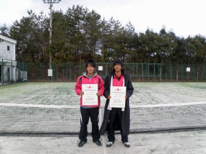 ２０１２福島県ジュニアダブルステニス選手権大会男子ダブルス２位