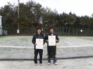 ２０１２福島県ジュニアダブルステニス選手権大会男子ダブルス４位