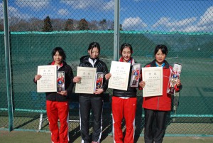 ２０１２福島県春季選抜ジュニアシングルステニス選手権大会Ｕ１６女子入賞者