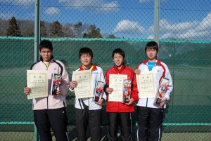 ２０１２春季選抜ジュニアシングルステニス選手権大会Ｕ１６男子入賞者