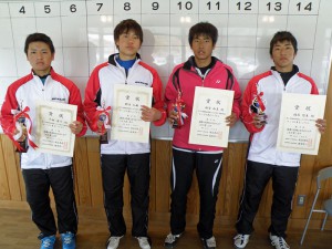 ２０１２福島県春季選抜ジュニアシングルス選手権大会Ｕ１８男子入賞者