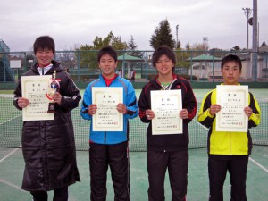 第２９回福島県春季ジュニアシングルス選手権大会Ｕ１６男子入賞者