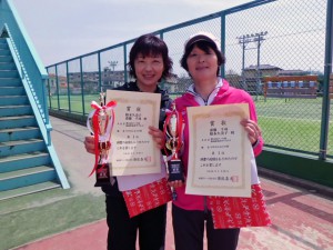 第５４回オノヤ杯兼福島県春季ダブルステニス大会４５歳以上女子優勝