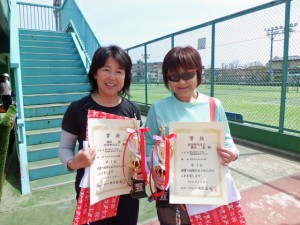 第５４回オノヤ杯兼福島県春季ダブルステニス大会５０歳以上女子優勝