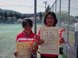 第５４回オノヤ杯兼福島県春季ジュニアダブルステニス選手権大会Ｕ１２女子優勝者