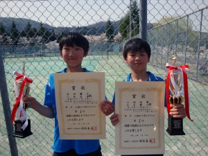 第５４回オノヤ杯兼福島県春季ジュニアダブルステニス選手権大会Ｕ１２男子優勝