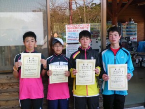第５４回オノヤ杯兼福島県春季ジュニアダブルステニス選手権大会Ｕ１４男子３位４位