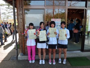 第５４回オノヤ杯兼福島県春季ジュニアダブルステニス選手権大会Ｕ１６女子１位２位