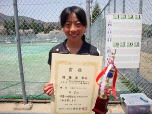 第２９回福島県春季ジュニアシングルステニス選手権大会U12女子優勝