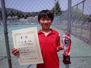 第２９回福島県春季ジュニアシングルステニス選手権大会U12男子優勝