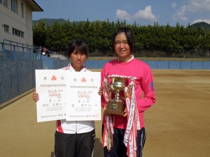 第５８回福島県高等学校体育大会テニス競技女子ダブルス優勝