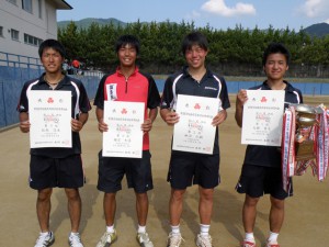 第５８回福島県高等学校体育大会テニス競技男子シングルス入賞者
