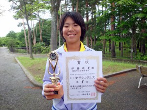 第２６回福島県春季中学生テニス選手権大会女子シングルス優勝
