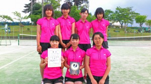 第２６回福島県春季中学生テニス選手権女子団体優勝