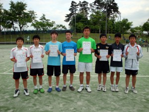 第２６回福島県春季中学生テニス選手権男子ダブルス入賞者