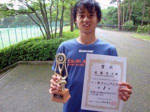 第２６回福島県春季中学生テニス選手権大会男子シングルス優勝