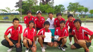第２６回福島県春季中学生テニス選手権男子団体優勝