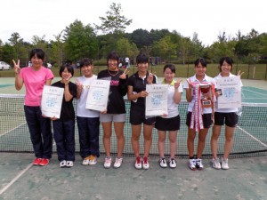 第６５回福島県総合体育大会テニス競技　女子Ⅰ部ダブルス入賞者