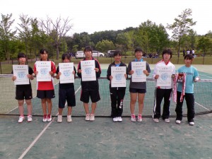 第６５回福島県総合体育大会テニス競技　女子Ⅱ部ダブルス入賞者