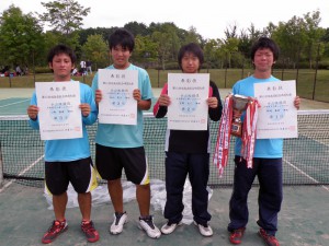 第６５回福島県総合体育大会テニス競技　男子Ⅰ部シングルス入賞者