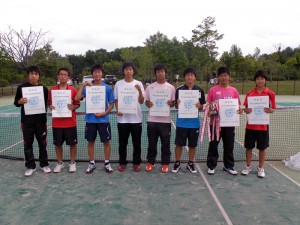 第６５回福島県総合体育大会テニス競技　男子Ⅱ部ダブルス入賞者