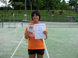 ２０１２中牟田杯全国選抜ジュニアテニス選手権大会福島県予選大会女子優勝