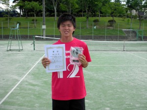 ２０１２中牟田杯全国選抜ジュニアテニス選手権大会福島県予選大会男子優勝