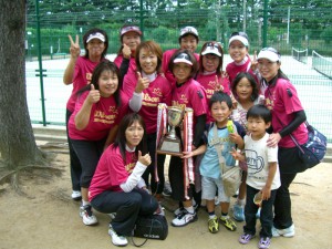 第３１回ＦＣＴ若松杯　福島県女子テニス地区対抗戦・復興支援大会優勝チーム