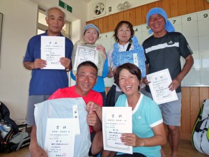 第３４回福島県ミックストダブルステニス大会１００才の部入賞者