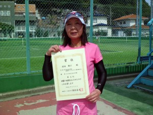 第３４回中尾杯福島県シングルステニス選手権大会５５歳以上女子シングルス優勝