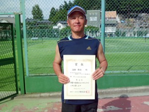 第３４回中尾杯福島県シングルステニス選手権大会４５歳以上男子シングルス優勝