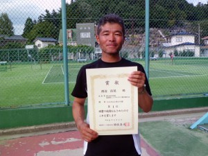第３４回中尾杯福島県シングルステニス選手権大会５０歳以上男子シングルス優勝