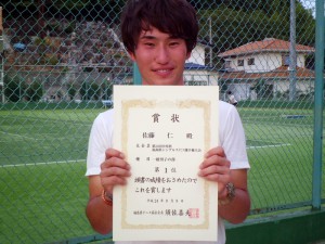第３４回中尾杯福島県シングルステニス選手権大会一般男子優勝