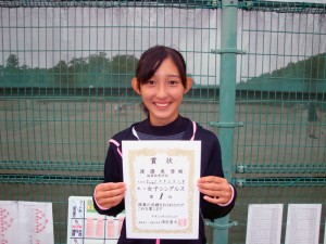 第１回福島空港公園福島県秋季選抜ジュニアテニス大会女子シングルス優勝
