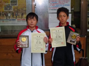第３５回あづま総合運動公園庭球場オープン記念ダブルステニス大会中学生男子の部優勝