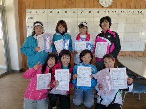 第３９回福島県ダブルステニス選手権大会４０歳以上女子入賞者