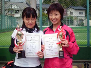 第５５回オノヤ杯兼福島県春季ダブルステニス選手権大会４５歳女子優勝