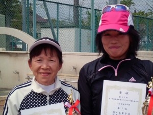 第５５回オノヤ杯兼福島県春季ダブルステニス選手権大会５０歳女子優勝